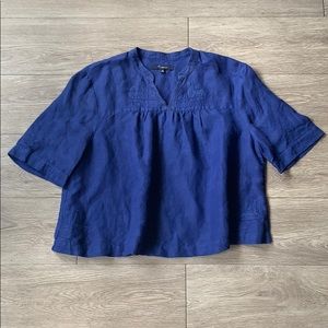 Madewell Blue Crop Top